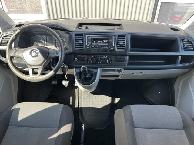 Volkswagen TRANSPORTER 2.0 TDI L2H1 DC Euro 6 Hiab 013T Laadkraan Pick up Dubbele cabine open laadbak Pick-up Airco Bluetooth Trekhaak 2200 kg 5-Persoons Telefoonverbinding 1e eigenaar Dealer onderhouden BPM vrij !!!