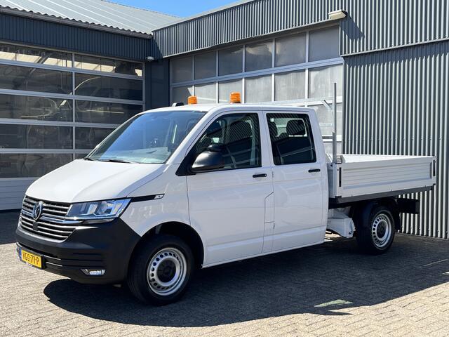 Volkswagen TRANSPORTER 2.0 TDI L2H1 DC Open laadbak Pick-up met Airco Cruise controle Trekhaak 2200kg trekgewicht Achterruitrij camera P-up Pick-up Openlaadbak