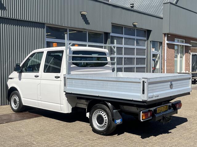 Volkswagen TRANSPORTER 2.0 TDI L2H1 DC Open laadbak Pick-up met Airco Cruise controle Trekhaak 2200kg trekgewicht Achterruitrij camera P-up Pick-up Openlaadbak