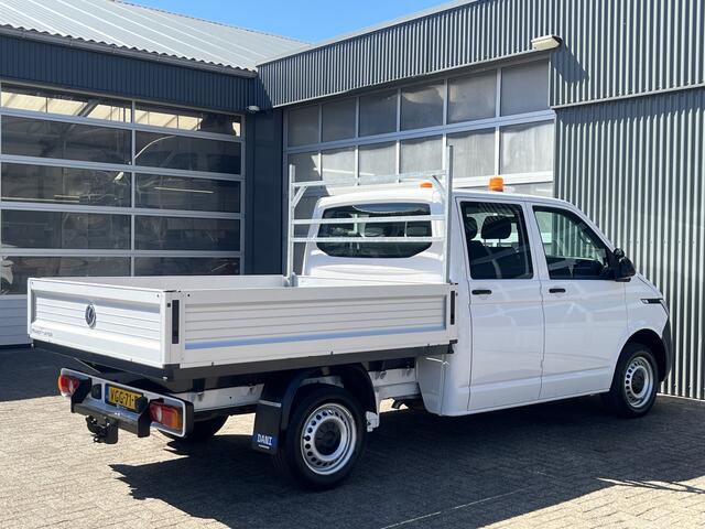 Volkswagen TRANSPORTER 2.0 TDI L2H1 DC Open laadbak Pick-up met Airco Cruise controle Trekhaak 2200kg trekgewicht Achterruitrij camera P-up Pick-up Openlaadbak