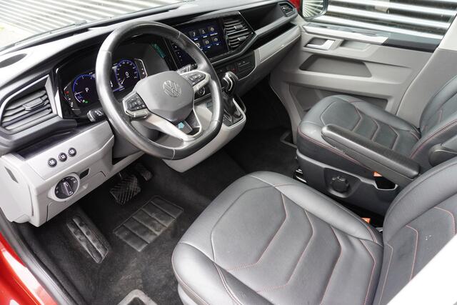 Volkswagen TRANSPORTER 204pk Automaat L2H1 Bulli Dubbele cabine LED Trekhaak Digitaal Dashboard Leder Navigatie Apple carplay 18" Velgen