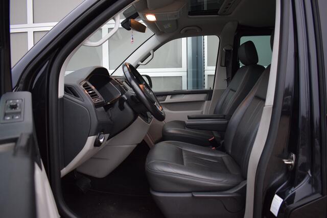 Volkswagen TRANSPORTER Multivan 2.0 TDI L2H1 DubbelCabine Highline Nwe motor! Leer | Automaat | Trekhaak | Sidebars