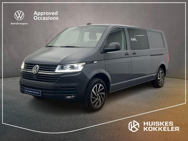 Volkswagen TRANSPORTER T6.1 2.0 TDI 204pk DSG L2 Dubbele cabine | LED koplampen & achterlichten | 2x schuifdeur | Camera | Navigatie | Verwarmde voorruit | Stoelverwarming | Cruise Control | 17" | BPM-vrij