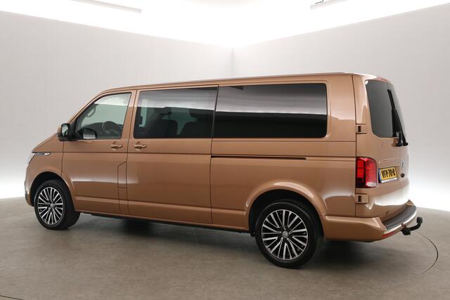 Volkswagen TRANSPORTER 2.0 TDI L2H1 Bulli 200PK | Dubbele Cabine | Automaat | Airco | Camera | Virtual | Cruise | Leder | Trekhaak | Carplay | 2xSchuifdeur