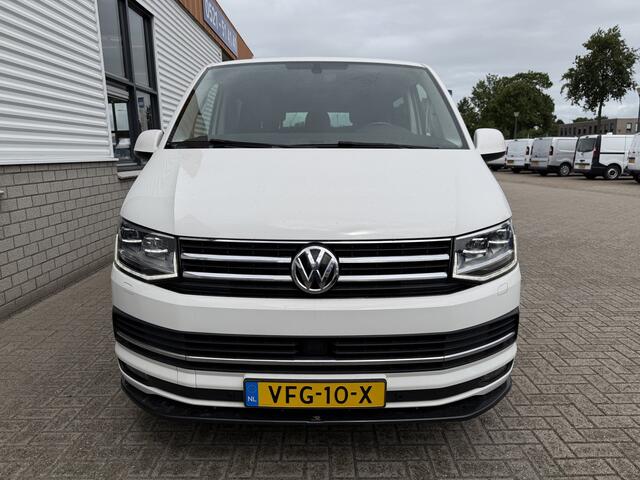 Volkswagen TRANSPORTER 2.0 TDI 150pk DSG automaat L2H1 DC 5 persoons Highline / vaste prijs rijklaar ¤ 32.950 ex btw / lease vanaf ¤ 538 / leer / cruise / airco / trekhaak 2500 kg / navigatie / euro 6 / bpm vrij !