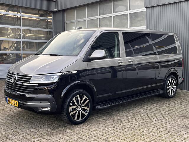 Volkswagen TRANSPORTER T6.1 2.0 TDI L2H1 200 pk DC 4 Motion Highline Bulli 2x elektrische schuifdeuren en achterklep 4x4 Leder Two-tone kleur Airco Cruise controle Trekhaak 2500kg Dealer onderhouden Vol!! Dubbele cabine 4WD BPM VRIJ