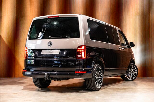 Volkswagen TRANSPORTER T6.1 2.0 TDI L2H1 DC Caravelle | Dubbel cabine | Two-tone | CarPlay | Camera | MF Stuur | Cruise control | Climate control | 6-zitter | BPM vrij | Nieuwe APK | Dealer onderhouden