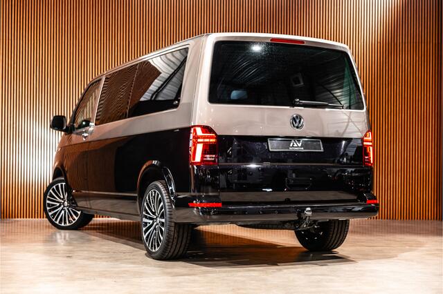 Volkswagen TRANSPORTER T6.1 2.0 TDI L2H1 DC Caravelle | Dubbel cabine | Two-tone | CarPlay | Camera | MF Stuur | Cruise control | Climate control | 6-zitter | BPM vrij | Nieuwe APK | Dealer onderhouden