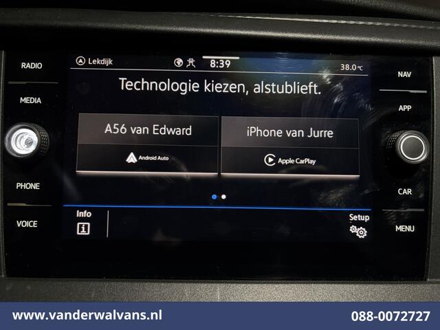 Volkswagen TRANSPORTER 2.0 TDI L2H1 Euro6 Airco | Navigatie | Apple Carplay | Android Auto Bijrijdersbank, Achterklep