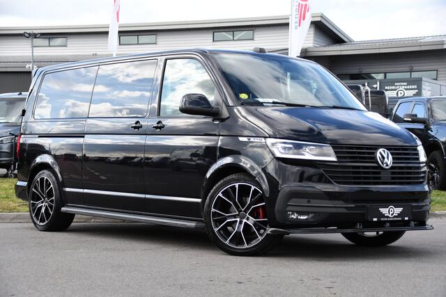 Volkswagen TRANSPORTER 2.0 TDI L2H1 30 DC Bulli Black Edition Adaptieve Cruise, Virtual, Camera, Carplay, Stoelverwarming, LED, 2 x Schuifdeur, Automaat, Trekhaak, Sensoren, Uniek!