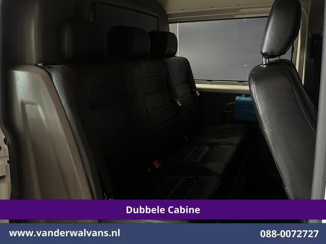 Volkswagen TRANSPORTER 2.0 TDI 150pk 4Motion L2H1 Dubbele Cabine Euro6 Airco | 5-Zits | Apple Carplay | Cruisecontrol | Omvormer Android Auto, 2500kg Trekhaak, Leder, Parkeersensoren, Achterklep