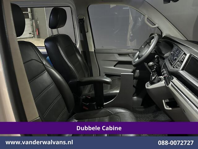 Volkswagen TRANSPORTER 2.0 TDI 150pk 4Motion L2H1 Dubbele Cabine Euro6 Airco | 5-Zits | Apple Carplay | Cruisecontrol | Omvormer Android Auto, 2500kg Trekhaak, Leder, Parkeersensoren, Achterklep