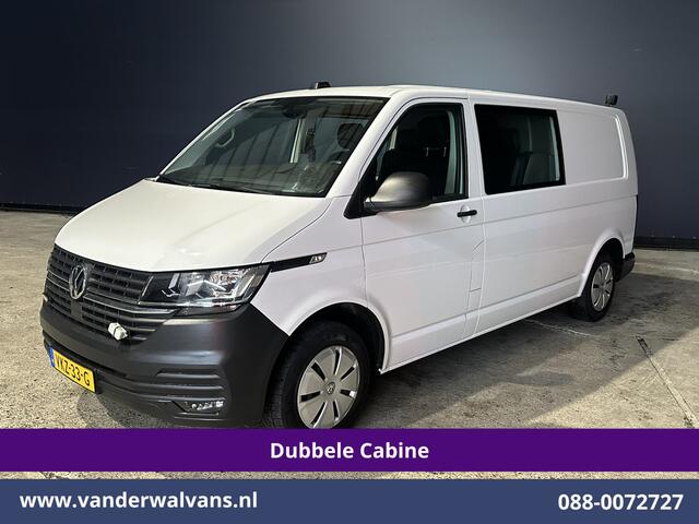 Volkswagen TRANSPORTER 2.0 TDI 150pk 4Motion L2H1 Dubbele Cabine Euro6 Airco | 5-Zits | Apple Carplay | Cruisecontrol | Omvormer Android Auto, 2500kg Trekhaak, Leder, Parkeersensoren, Achterklep