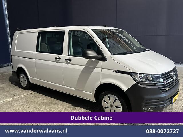 Volkswagen TRANSPORTER 2.0 TDI 150pk 4Motion L2H1 Dubbele Cabine Euro6 Airco | 5-Zits | Apple Carplay | Cruisecontrol | Omvormer Android Auto, 2500kg Trekhaak, Leder, Parkeersensoren, Achterklep