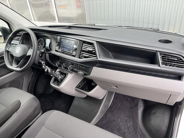Volkswagen TRANSPORTER 2.0 TDI L2H1 150pk dubbele schuifdeur Airco Cruise controle Imperiaal Trekhaak 2500kg trekgewicht Telefoonverbinding Standkachel 3-Persoons Euro 6
