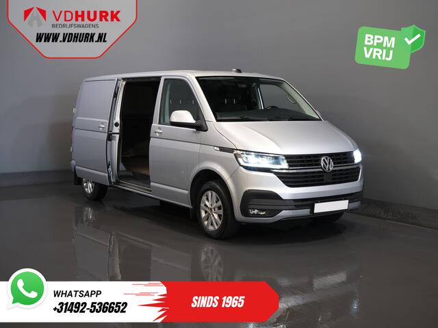 Volkswagen TRANSPORTER T6.1 2.0 TDI L2 150 pk Aut. LED/ Adapt.Cruise/ Carplay/ Standkachel/ Stoelverw./ Airco/ Camera/ PDC/ 16'LMV/ Trekhaak