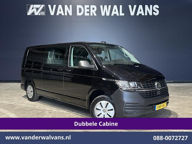 Volkswagen TRANSPORTER 2.0 TDI 150pk Automaat L2H1 Dubbele Cabine Euro6 Airco | 6-Zits | Camera | Navigatie | Apple Carplay | Cruisecontrol Android Auto, Stoelverwarming, 2500kg Trekhaak, Achterklep