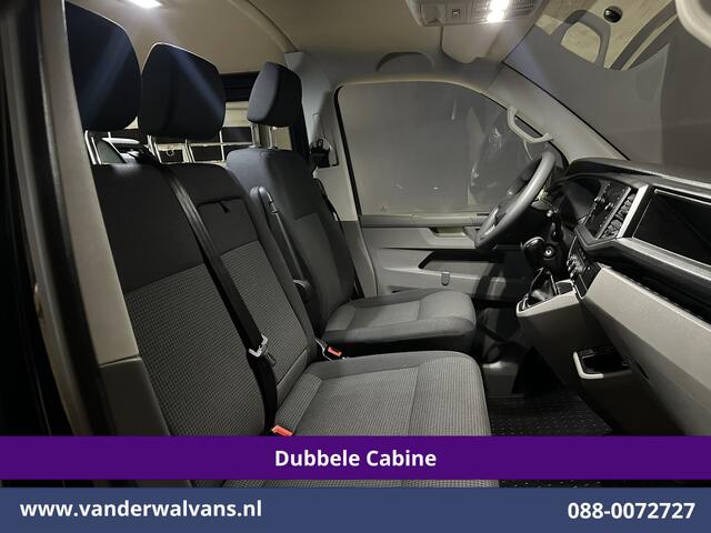 Volkswagen TRANSPORTER 2.0 TDI 150pk Automaat L2H1 Dubbele Cabine Euro6 Airco | 6-Zits | Camera | Navigatie | Apple Carplay | Cruisecontrol Android Auto, Stoelverwarming, 2500kg Trekhaak, Achterklep