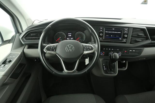 Volkswagen TRANSPORTER 2.0 TDI 150PK L1H1 | Automaat | Airco | Cruise | 3 Zits | Carplay | Trekhaak | Parkeersens.