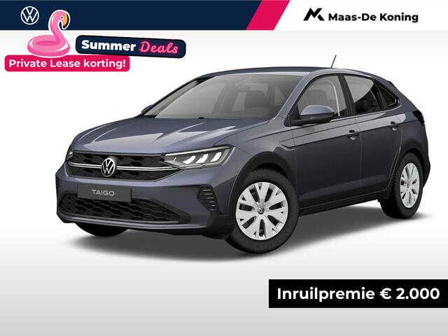 Volkswagen Taigo Edition 1.0 TSI 95 pk 5 versn. Hand · Parkeersensor achter · Multfunctioneel stuurwiel · Private lease ,- ¤ 399 per maand ·
