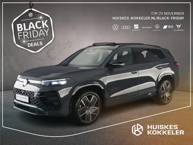 Volkswagen Tayron R-Line Edition 1.5 TSI eHybrid 272pk DSG Automaat Trekhaak, Panoramadak, Black Style, Navigatie, Adaptive cruise control, 360 camera, Elektrische achterklep