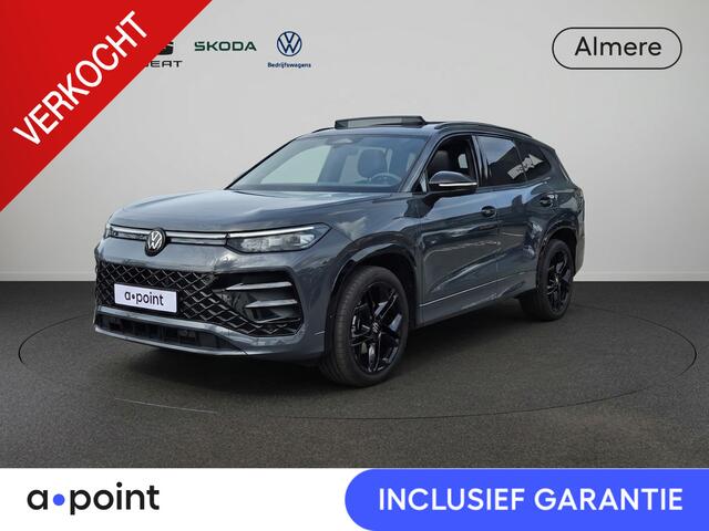 Volkswagen Tayron 1.5 eHybrid R-Line Edition Automaat | 272PK | Leder interieur | Zwart optic | Stoelverwarming & koeling | Stuurwielverw. | Panoramadak | Camera | Parkeersensoren | Side Assist | Navigatie | Apple Carplay of Android Auto