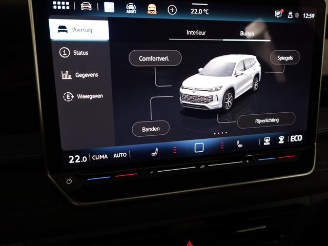Volkswagen Tayron 1.5 eHybrid R-Line Edition 204 pk Automaat (DSG) | Verlengde garantie | Navigatie | Panoramadak | Trekhaak (wegklapbaar) | Parkeersensoren (Park assist) | Rondomzicht camera | Black Style pakket | R-Line |