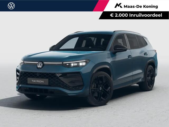 Volkswagen Tayron R-Line Edition 1.5 eHybrid 204 PK 6 versn. DSG · Black Style Pakket · Panoramaschuif-kanteldak · Trekhaak inklapbaar, met elektrische ontgrendeling, incl. aanhangermanoeuvreerhulp Trailer Assist ·