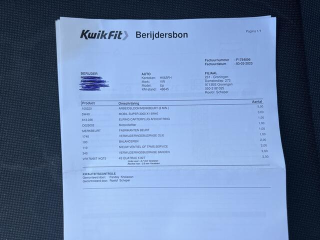 Volkswagen UP! 1.0 BMT move up! / Airco / DAB / Centr. deurvergrendeling /