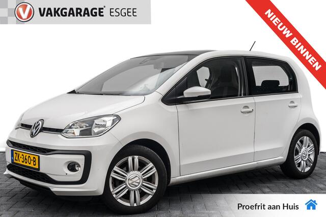 Volkswagen UP! 1.0 BMT high up! RIJKLAAR INCL : GARANTIE, | Panorama schuif-/kanteldak | Cr Control | 15 INCH LMV | STOEL VERW |