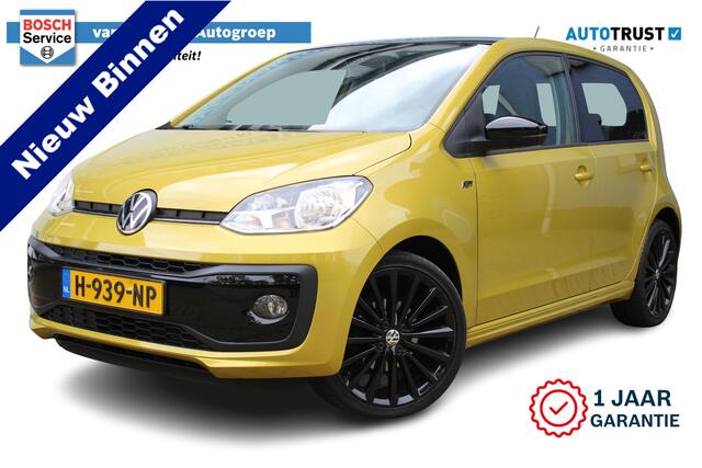 Volkswagen UP! 1.0 R-Line | Incl. 12 maanden Garantie | 1e Eigenaar | Cruise controle | Achteruitrijcamera | Parkeersensoren achter | Climate controle | Lane assist | DAB | 17 Inch LMV | Bluetooth | Stuurwiel multifunctioneel | Origineel NL Auto | NAP |