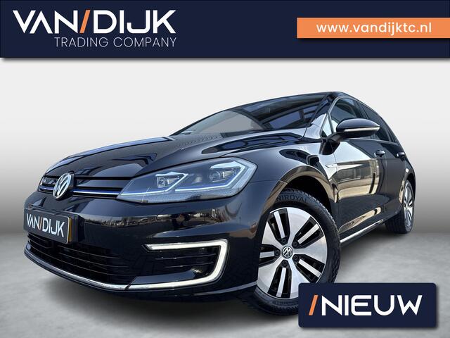 Volkswagen e-Golf E-DITION ?SOH 93% ?Virtual Cockpit ?Full LED ?Warmtepomp ?Keyless ?Sfeerverlichting ?BLIS ?Navigatie ?Climate ?Adapt. Cruise ?Parkeersensoren ?Lichtmetaal