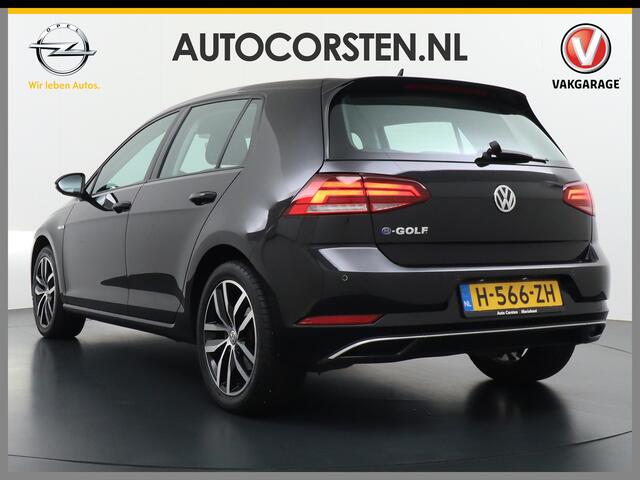 Volkswagen e-Golf AUT Adaptieve Cruise Warmtepomp App-Connect Apple Carplay Android Auto Climatronic Stoelverwarming DAB+ Led Virtual Cockpit Winterpakket Licht/Regensensor Pdc App-Connect Lmv 17" E-DITION 136PK 290NM Koppel slechts 44.000km