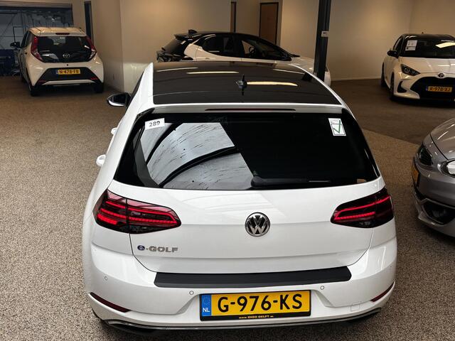 Volkswagen e-Golf FULL ELECTRIC.136 PK.WARMTEPOMP. ACCUTEST 90 %!! 1e EIG.100% ONDERHOUDEN!!! DIGITAAL DASHBOARD. ALS NIEUW TOT 2 JAAR GARANTIE *