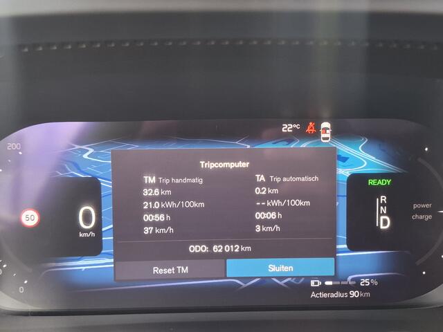 Volvo C40 Recharge Plus 69 kWh | Navigatie/Android/Apple Carplay | LM Velgen 19" | Achteruitrijcamera | Voorstoelen Verwarmd | Warmtepomp | Cruise Control Adaptief |