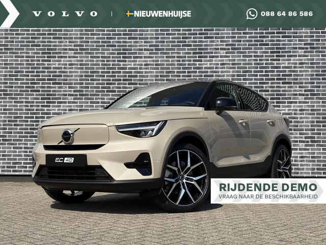 Volvo EC40 Single Motor Extended Range Plus | Google | Longe Range | Pano Dak | Keyless | Harman Kardon Audio | Elektrische Achterklep | Camera | Stoel-/Stuurverwarming | Adaptieve Cruise | Getint Glas | Luxe Bekleding | Zitverlenging | 21" Polestar LM