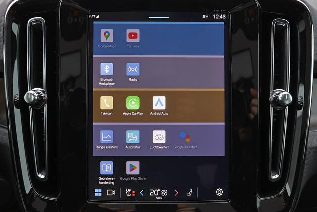 Volvo EC40 Performance Ultra 82 kWh - Panoramadak - IntelliSafe Assist & Surround - 360º Camera - Harman/Kardon audio - Verwarmde voorstoelen, stuur & achterbank - Parkeersensoren voor & achter - Elektr. bedienb. voorstoelen met geheugen links - Warmtepomp - Extra g