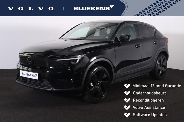 Volvo EC40 Performance Ultra Black Edition 82 kWh - Panoramadak - IntelliSafe Assist & Surround - 360º Camera - Harman/Kardon audio - Verwarmde voorstoelen, stuur & achterbank - Parkeersensoren voor & achter - Elektr. bedienb. voorstoelen met geheugen links - Draadl