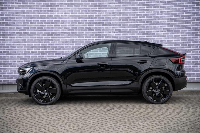 Volvo EC40 Single Motor Extended Range Ultra Black Edition Europa | Adaptive Cruise Control | BLIS | Panoramadak | Harman / Kardon | Nubuck | 360 Camera | 20" | Memory | Elektrische Stoelen | Stoelverwarming voor & achter | Stuuverwarming |