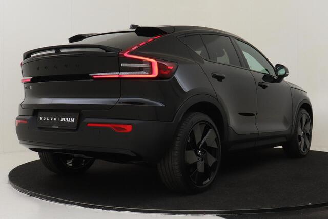 Volvo EC40 SINGLE MOTOR EXTENDED RANGE ULTRA BLACK ED. 82 kWh *DEMO VOORDEEL!* -PANO.DAK|HARMAN/KARDON|360°CAM|LIGHTING|POWER-SEATS|20"