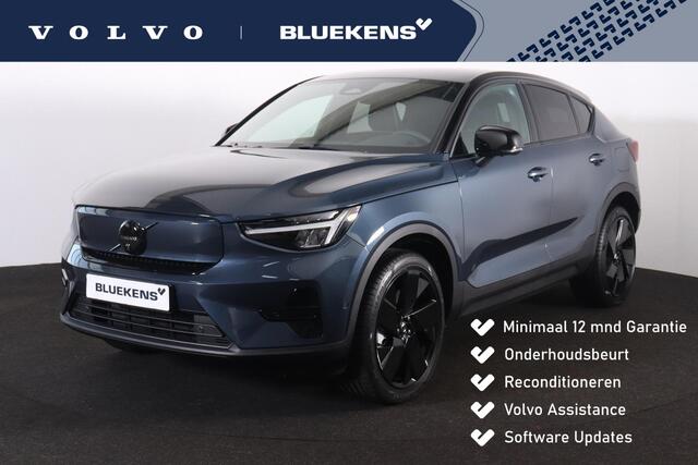 Volvo EC40 Single Motor Extended Range Ultra Black Ed. 82 kWh Intellisafe Assist & Surround - 360º Camera - Harman/Kardon audio - Verwarmde voorstoelen & stuur - Parkeersensoren voor & achter - Elektr. bedienb. voorstoelen met geheugen links - Draadloze tel. lader -
