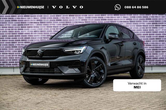 Volvo EC40 Single Motor Extended Range Ultra Europa Black Editon | Adaptieve Cruise Control | BLIS | Panoramadak | Harman / Kardon | Nubuck | 360 Camera | 20" | Memory | Elektrische Stoelen | Stoelverwarming voor & achter | Stuuverwarming |