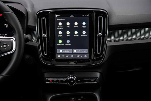 Volvo EC40 Single Motor Extended Range Ultra Europa Black Editon | Adaptieve Cruise Control | BLIS | Harman Kardon Audio | Stuur-/ Stoelverwarming V+A | Elektrisch Bedienbare Stoelen | Panoramadak | BLIS |