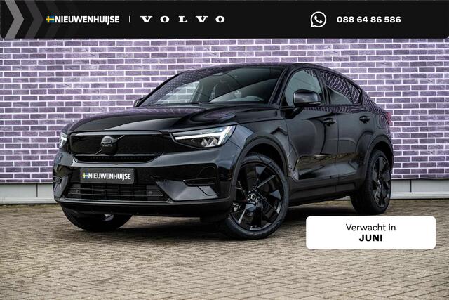 Volvo EC40 Single Motor Plus Black Edition Europa 70 kWh | Harman Kardon Audio | Adaptieve Cruise Control | Stuur-/Stoelverwarming V+A | Getint Glas | Panoramadak |
