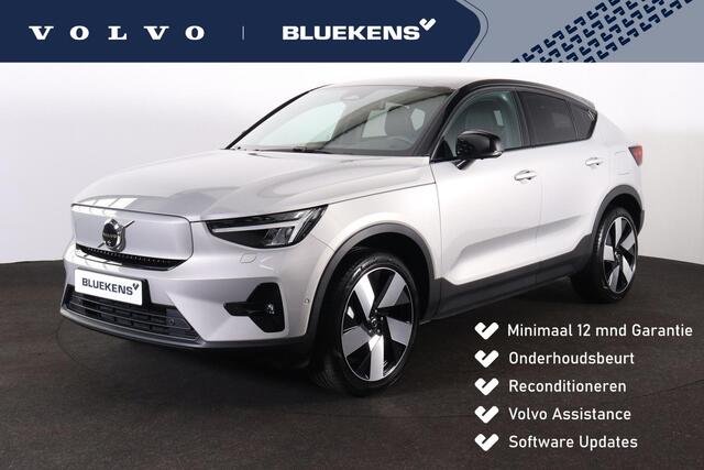 Volvo EC40 Performance Plus 82 kWh - Panoramadak - IntelliSafe Assist & Surround - 360º Camera - Harman/Kardon audio - Verwarmde voorstoelen, stuur & achterbank - Parkeersensoren voor & achter - Elektr. bedienb. voorstoelen met geheugen - Warmtepomp - Extra getint g