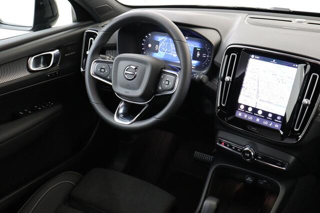 Volvo EC40 SINGLE MOTOR EXT. RANGE ULTRA BLACK EDITION EUROPA -PANO.DAK|HARMAN/KARDON|360°CAM|POWER-SEATS|PRIVACY.GLAS|VERW.ACHTERBANK|SMOKE|22"