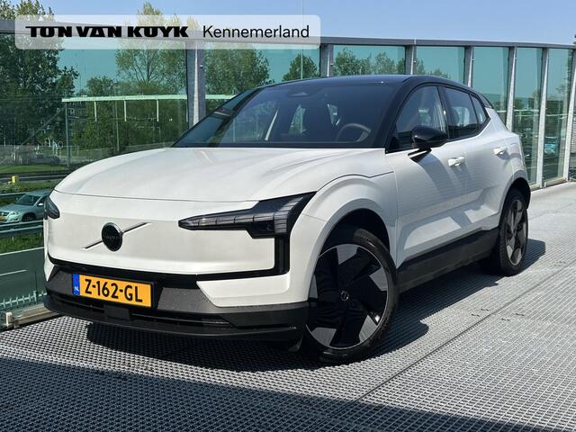 Volvo EX30 Single Motor Extended Range Plus 69 kWh / Extra getinte ramen vanaf A-stijl / Adaptive cruise / Pilot assist / Google / BLIS / Draadloze oplader / Harman-Kardon / Autom. achterklep / Parkeercamera / 19'' /