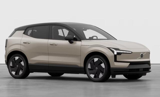 Volvo EX30 272PK Automaat Single Motor Ext. Range Plus Europa / Elektrische stoelen met geheugen / Stoel - en stuurwielverwarming / Harman Kardon audio / Elektrische achterklep / Keyless entry / Adaptieve Cruise Control / BLIS / Dodehoek Detectie / Parkeersensoren v