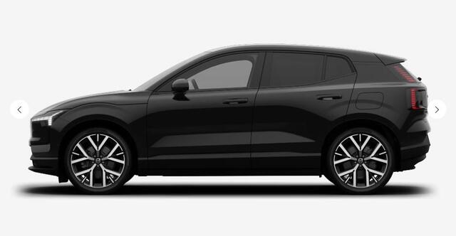 Volvo EX30 Single Motor Ext Range Ultra Black Ed Euro 69 kWh | Google | Long Range | 360 Camera | DAB | Stoel-/Stuurverwarming | Getint Glas | Keyless | Adaptieve Cruise Control | Sfeerverlichting | Elek. Achterklep | 20" LM