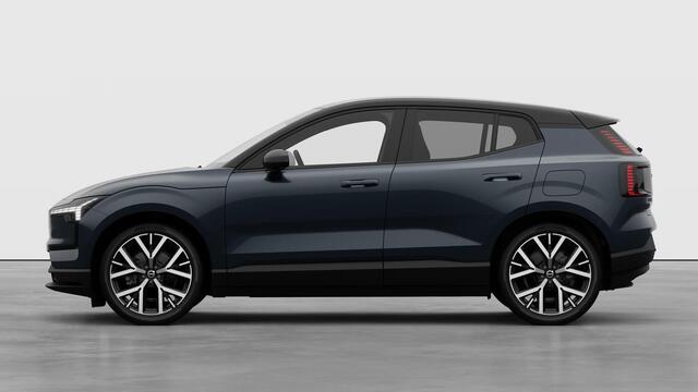 Volvo EX30 P5 Long Range Plus Black Edition Europa 69 kWh | Harman Kardon Audio | 20" | Adaptieve Cruise Control | BLIS | Stoel-/Stuurverwarming | Keyless | Elektrisch Verstelbare Voorstoelen | Indigo Interieur |